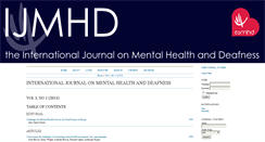 Desktop Screenshot of ijmhd.org