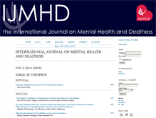 Tablet Screenshot of ijmhd.org